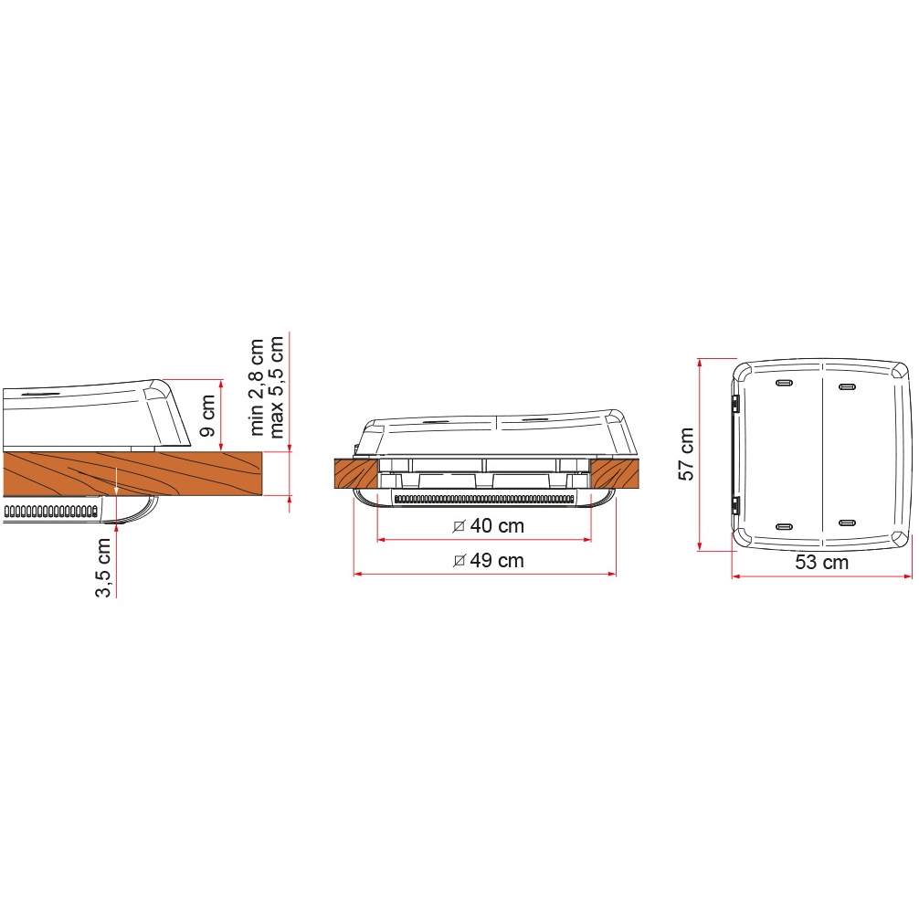 Dachhaube FIAMMA Vent F Pro