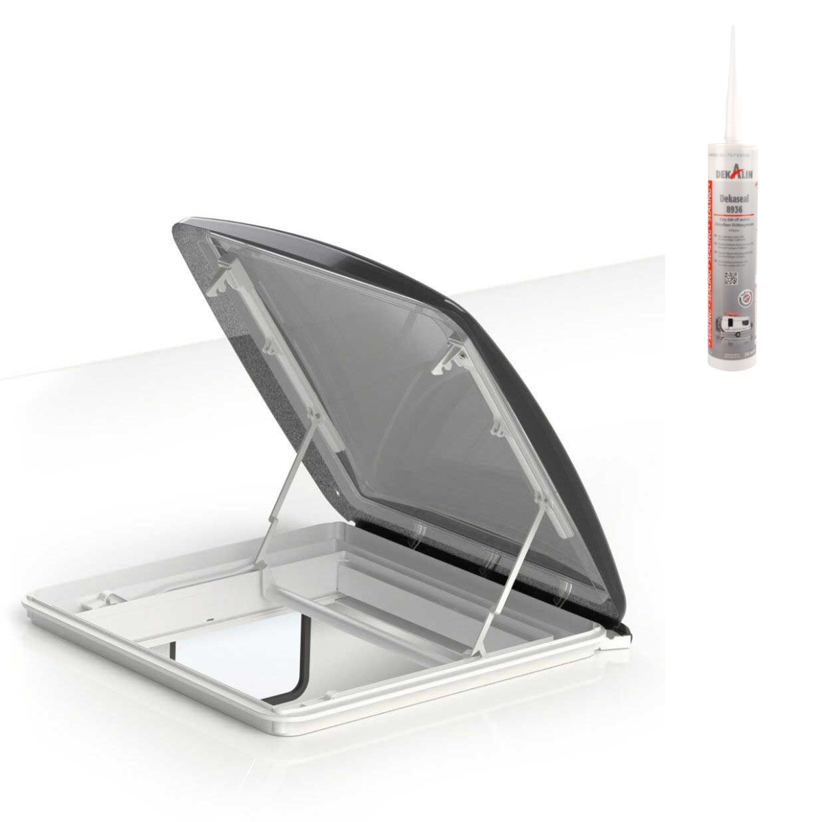 PremTec Dachhaube roofSTAR 7 manuell mit Zwangsbelueftung - DEKAseal 8936 Dichtmasse - 7144021N
