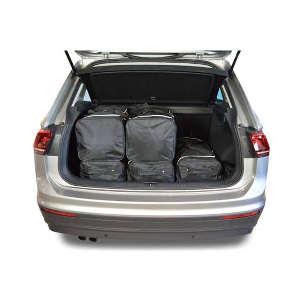 Car Bags V12701S VW Tiguan SUV Bj- 15-24 tiefer Ladeboden - Reisetaschen Set- Auf Ihr Auto massgeschneidert- Das Original