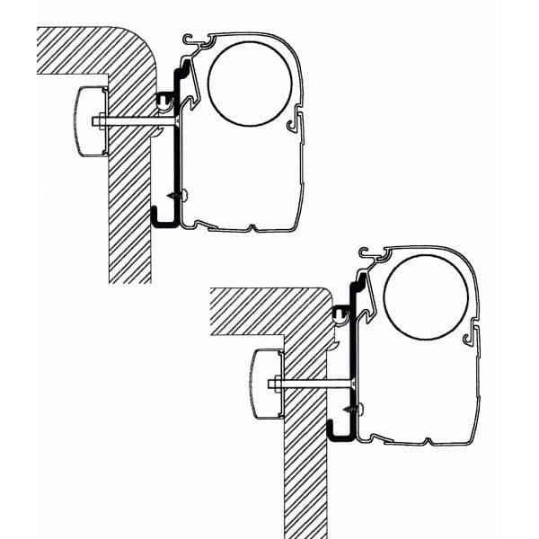 THULE Adapter Kit Rapido Serie 9 Set fuer Markise 5200 307911