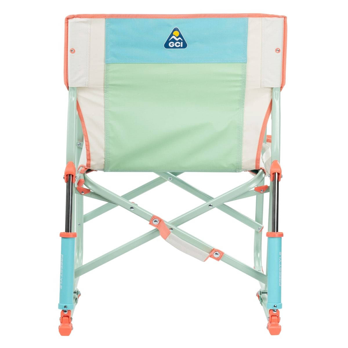 GCI faltbarer Schaukelstuhl Freestyle Rocker Ivory Color Block - 370496