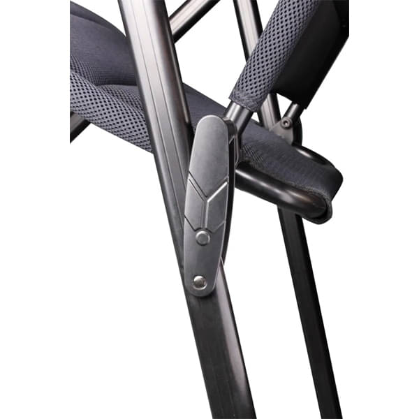 BRUNNER Campingstuhl ARAVEL 3D - M Schwarz 2er-Set - Rolltisch TITANIUM QUADRA 4 120x70 cm - 0404065N.C09M 0406054N