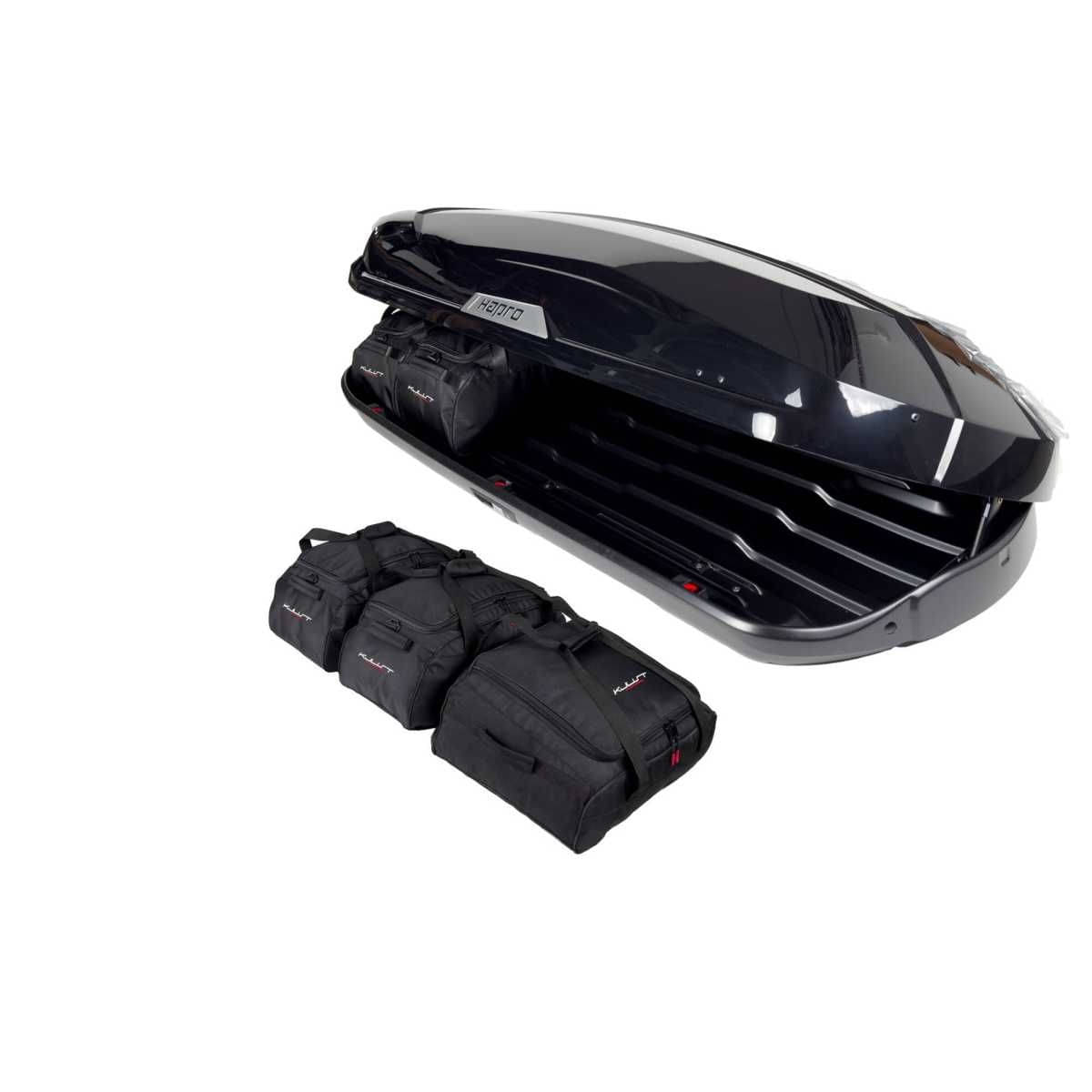 KJUST Dachboxen Taschen Set fuer Dachbox HAPRO TRIVOR 640 5er-Set - 13155