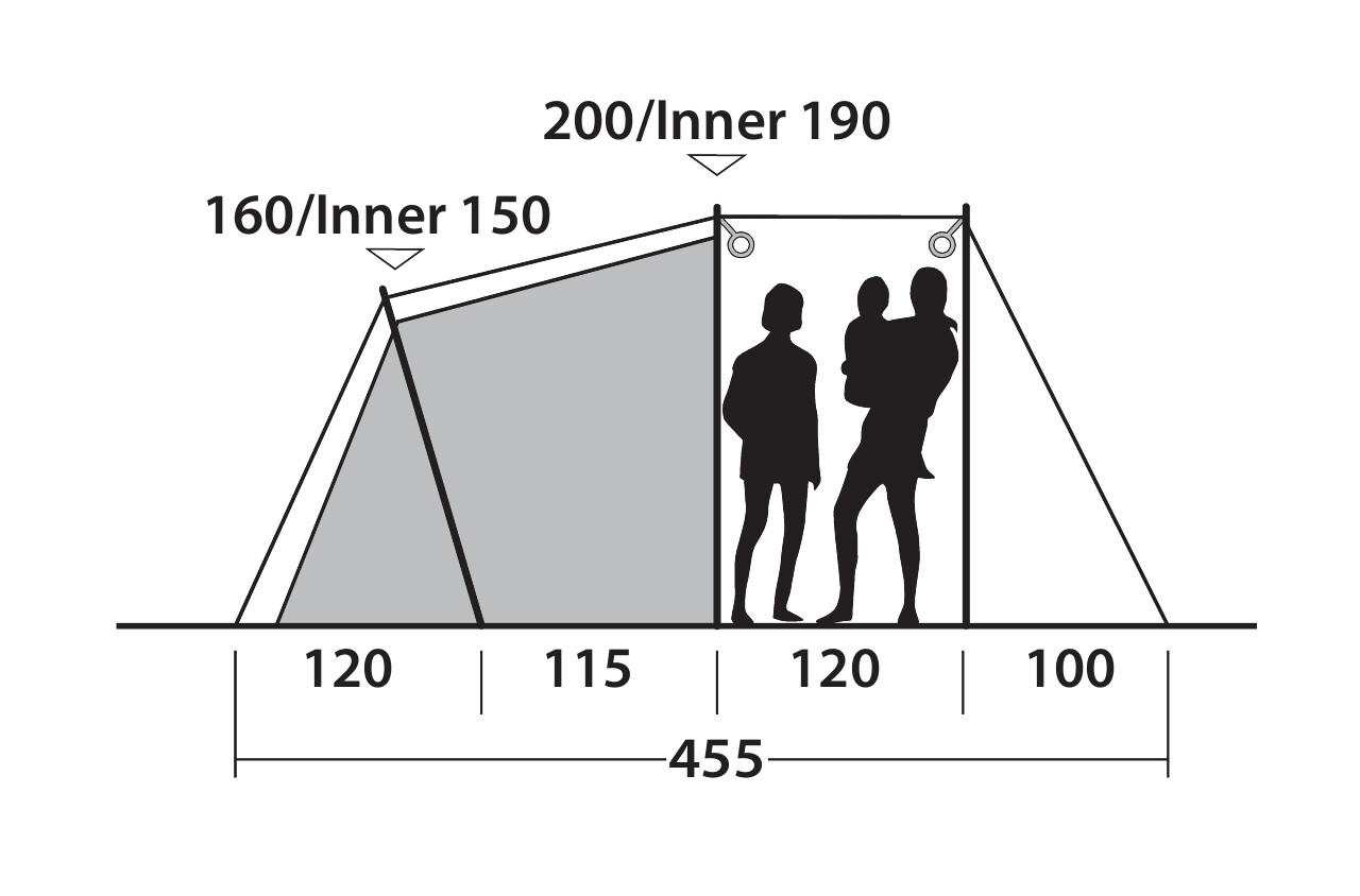 Outwell Familienzelt Blackwood 4 - 111426