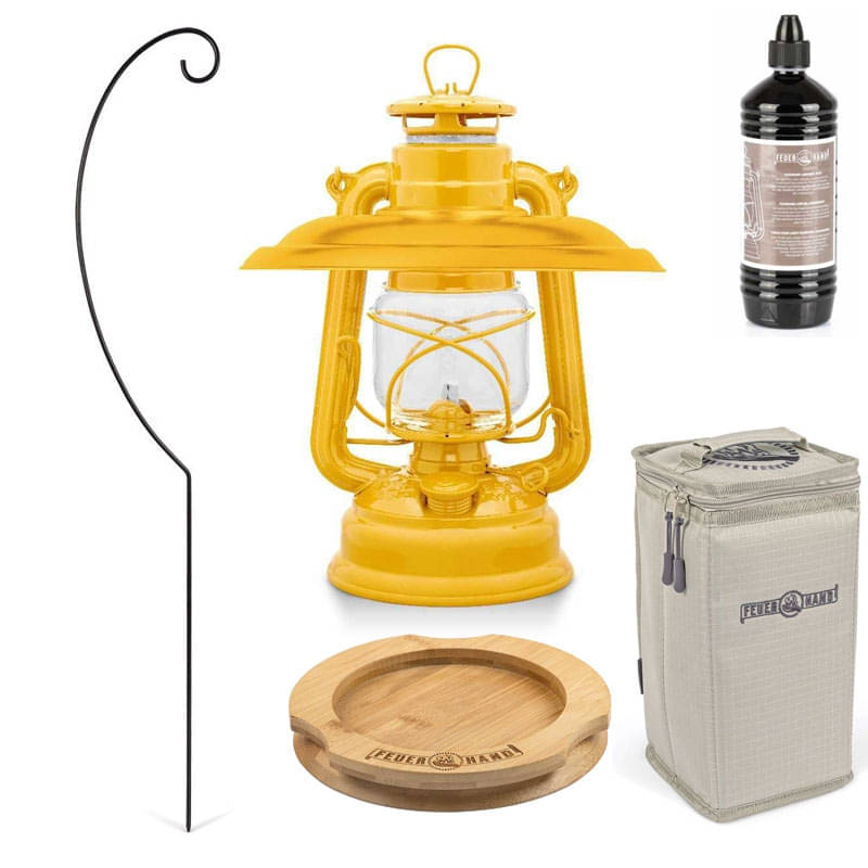 FEUERHAND Sturmlaterne 276 Signal Yellow Premium-Set 3.0
