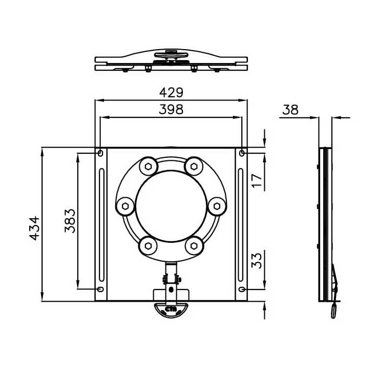 CTA Drehkonsole VW T5 T6 T6-1 CTA Art-Nr. 9PG0085800V01