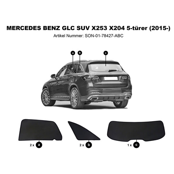 Sonniboy ClimAir Sonnenschutz Mercedes GLC 5-T SUV 2015-