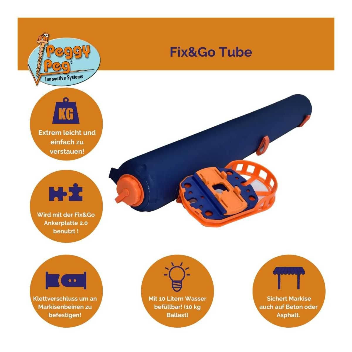 PEGGY PEG Fix&Go Tube Flexibler Ballasttank PEGGY PEG Fix-Go Tube Flexibler Ballasttank - PP22