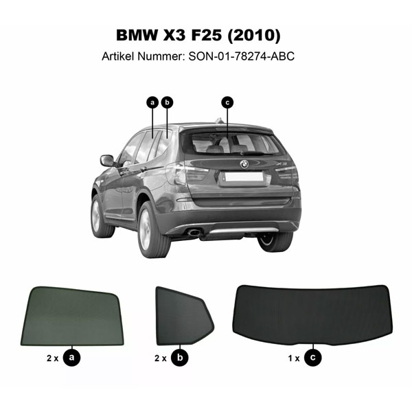 Sonniboy ClimAir Sonnenschutz BMW X3 F25 2010-2017