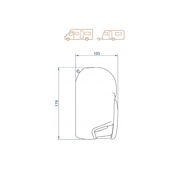 THULE Markise 8000 Mystic grau 600 cm Gehaeuse weiss Art- Nr. 308729