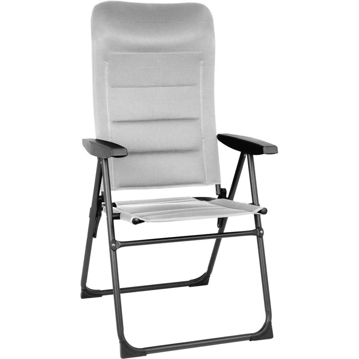 BRUNNER Campingstuhl SKYE 3D RT Grau mit Beinauflagen 3er-Set - 0404060N-C06 0404079N.C06