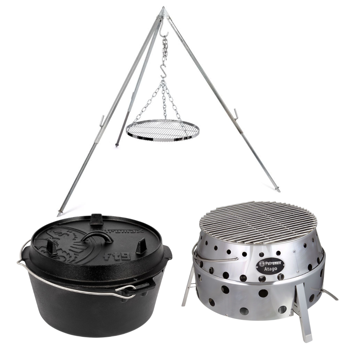 PETROMAX Atago Lagerfeuer Komplett - Set 2.0 d1 h-grate50 atago ft-9-t