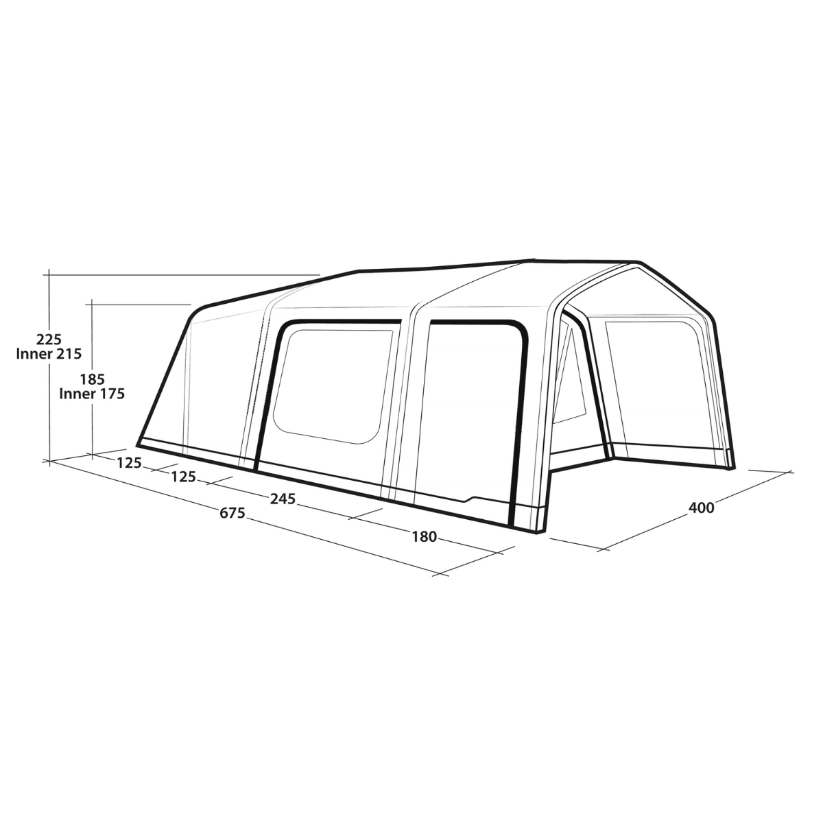 Outwell aufblasbares Familienzelt Iowa 6 Air Outwell aufblasbares Familienzelt Iowa 6 Air - 111541