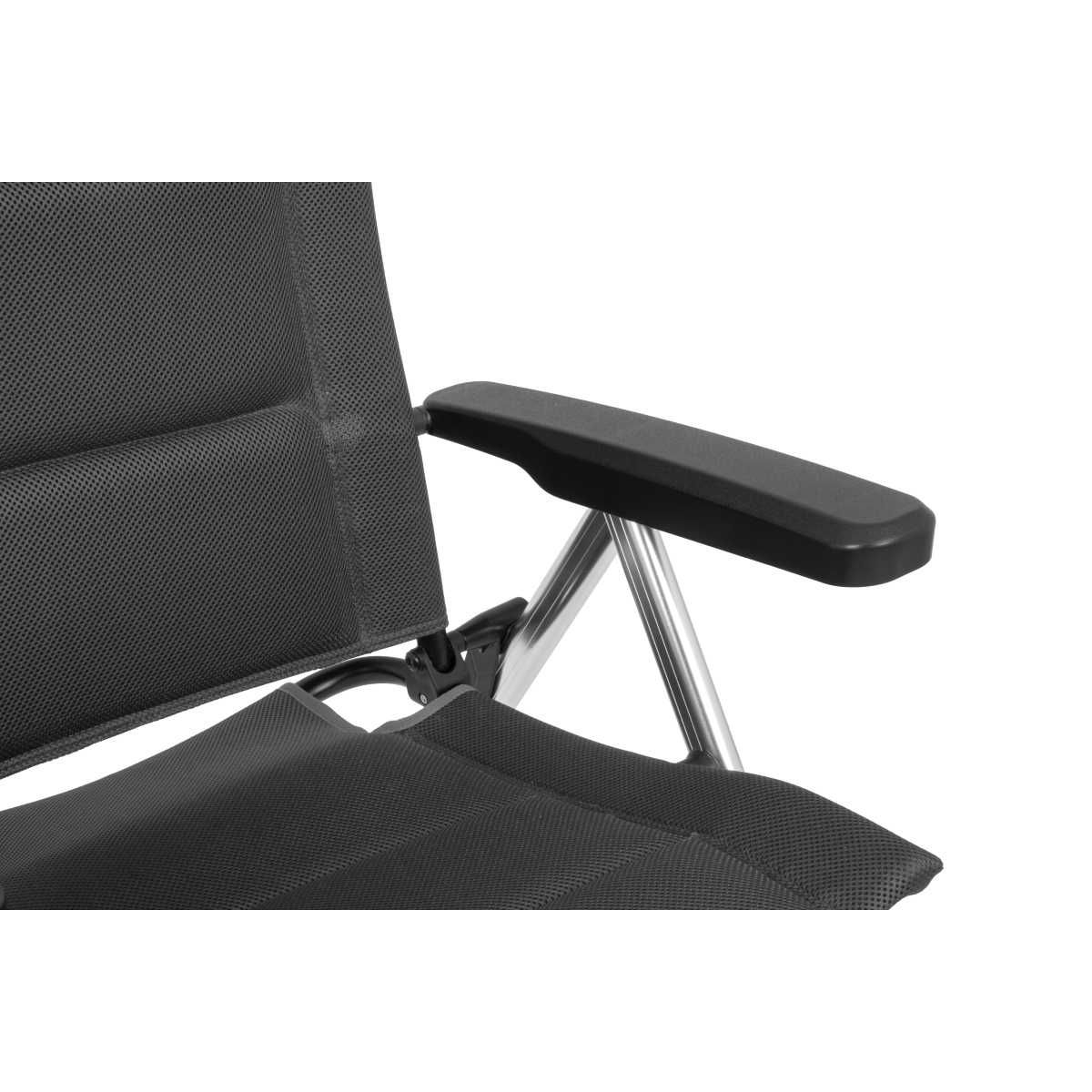 BRUNNER Campingstuhl ARAVEL H2L Dunkelgrau 2er-Set - Rolltisch TITANIUM AXIA 2 104x62 cm - 0404052N.C25 0406097N