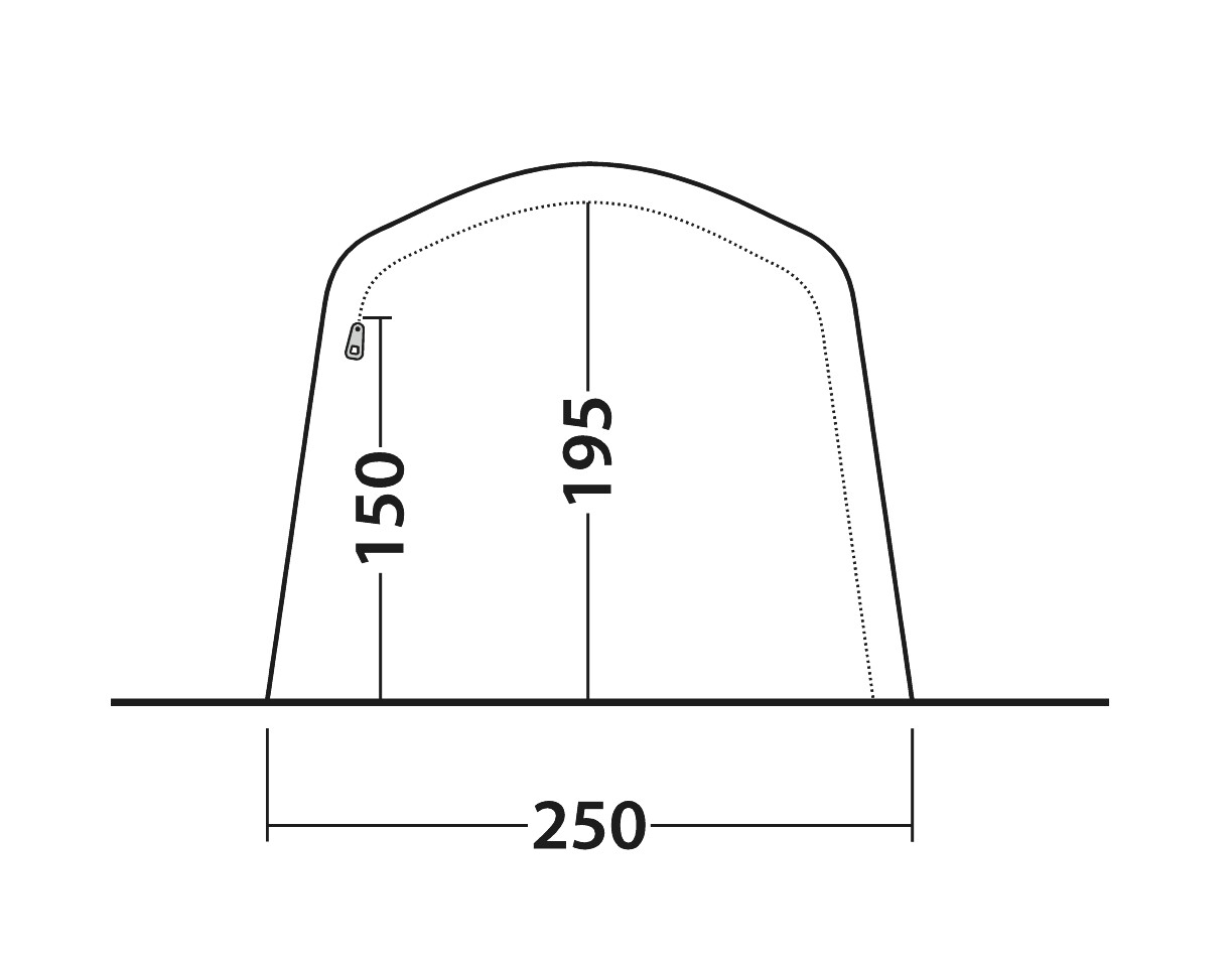 OUTWELL Zelt Elmdale 3PA 250x490cm - OASE OUTDOORS APS 111323