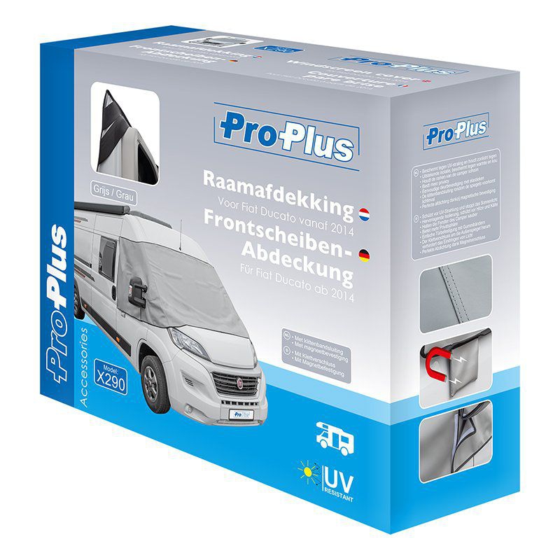 ProPlus Frontscheibenabdeckung grau fuer Fiat Ducato X290 ab ab Baujahr 07-2014 610686V02