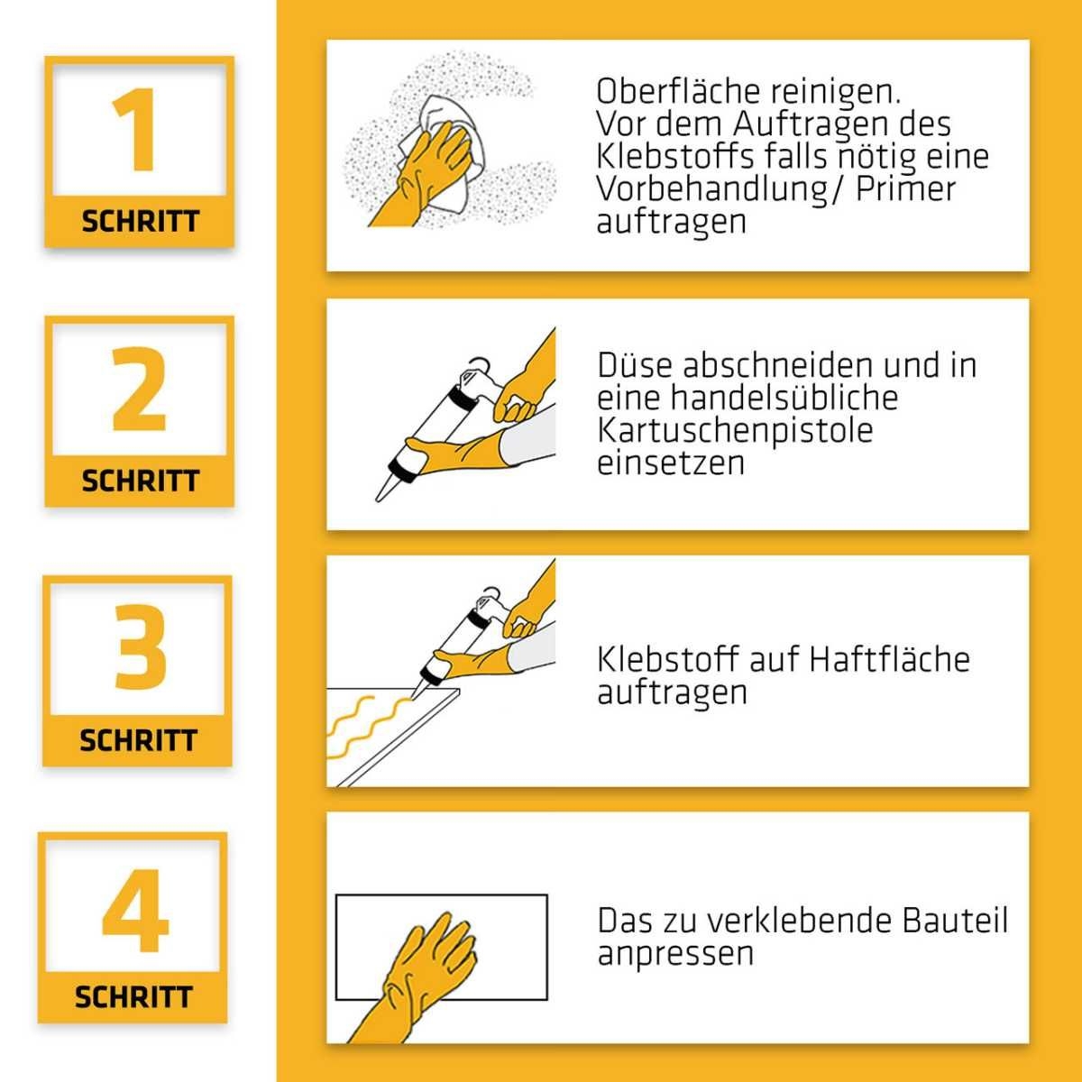 SIKA Kleb- und Dichtstoff Sikaflex - 111 Stick - Seal 290 ml - 582503