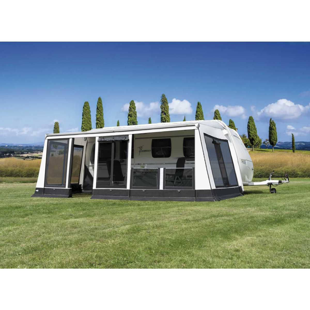 WIGO Markisenzelt ROLLI PLUS Modul Groesse 9b Umlaufmass 965 - 999 cm Auszug 250 cm - 6539