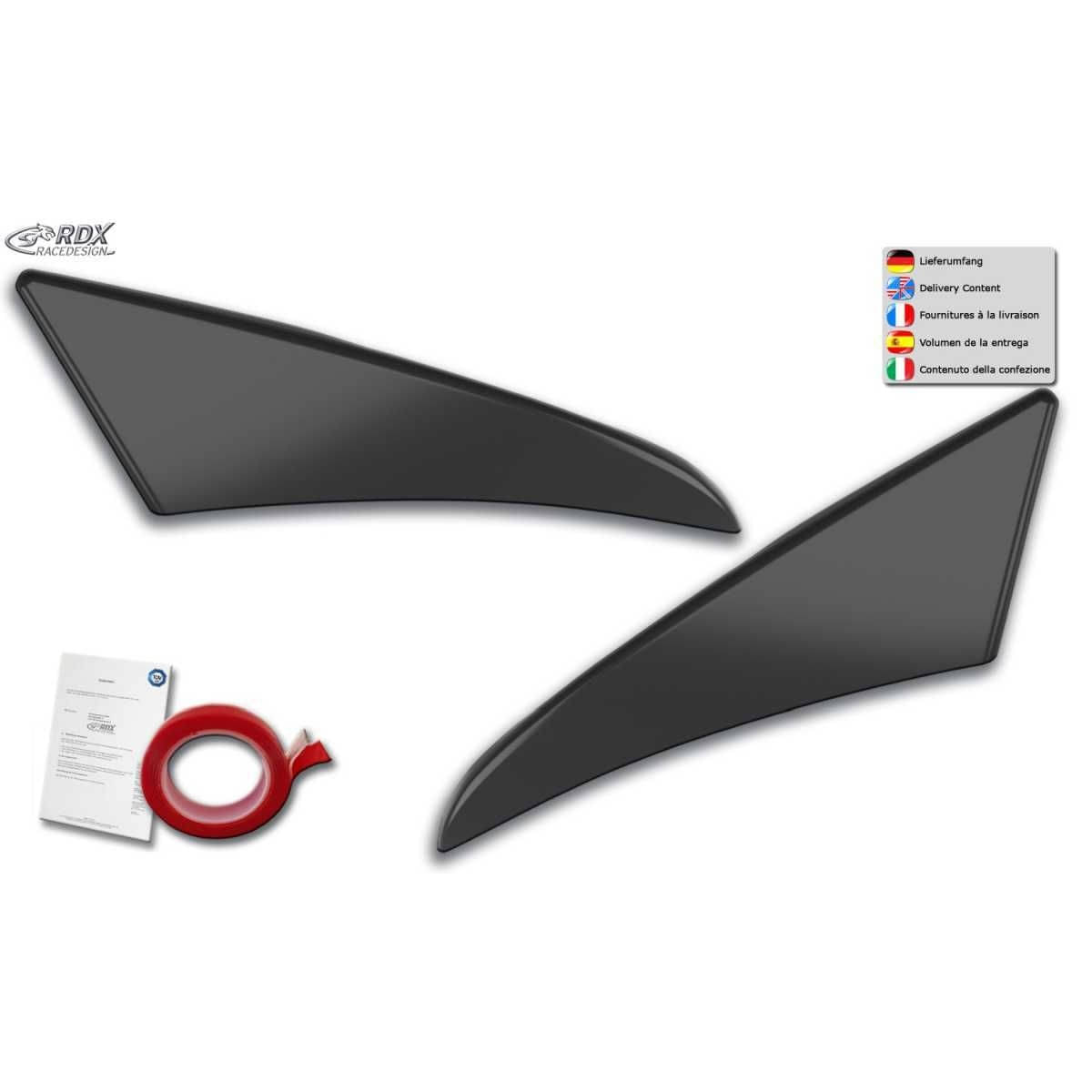 RDX Racedesign Scheinwerferblenden fuer VW Crafter -2006-2017- Boeser Blick - RDSB176