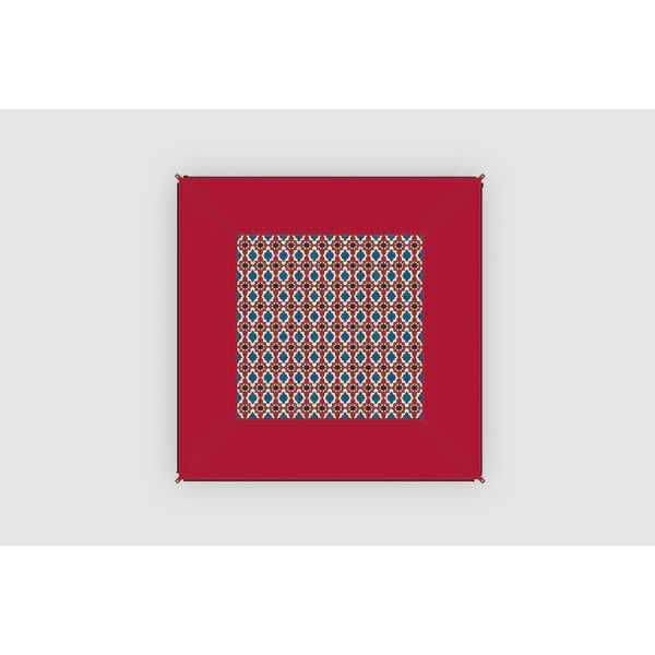 BENT Verbindbarer Teppich Zip-Carpet Rot Orient Druck - 50017