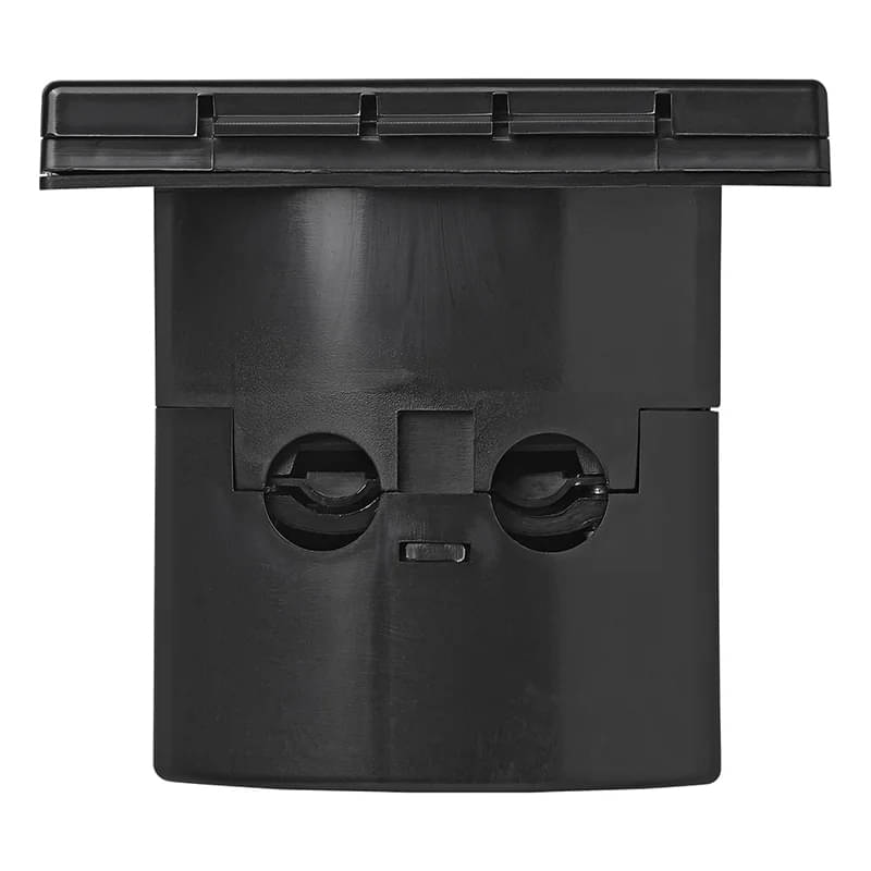 ProPlus CEE-Einspeisestecker Einbau eckig 105 x 105 mm Schwarz - 373504BK