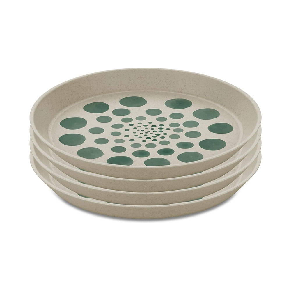 KOZIOL Desserteller MONSTERA nature desert sand ø 20,5 cm 4er-Set KOZIOL Desserteller MONSTERA nature desert sand ø 20-5 cm 4er-Set - 1453700