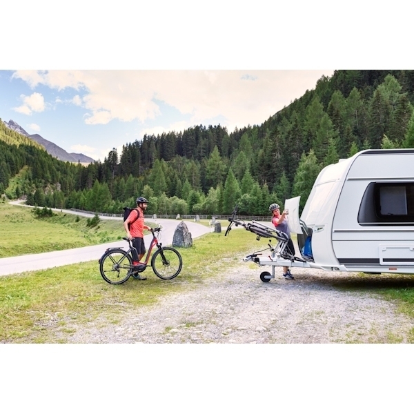 Fahrradtraeger THULE Caravan Superb Deichseltraeger fuer 3 Fahrraeder