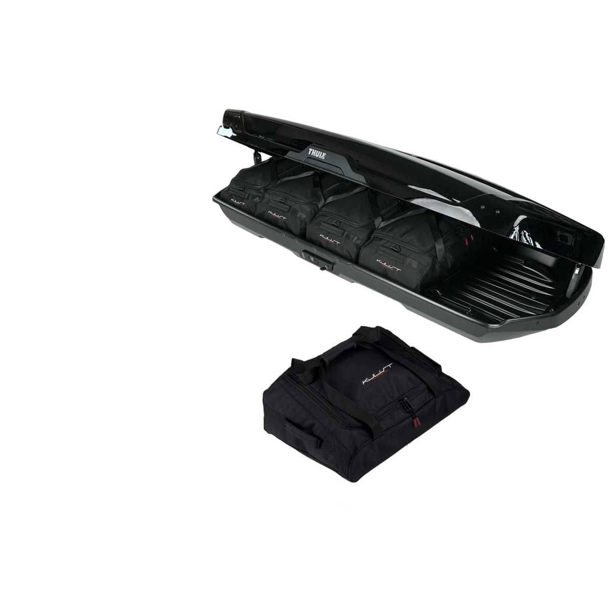 KJUST Dachboxen Taschen Set fuer Dachbox THULE MOTION XT ALPINE 5er-Set - 13175