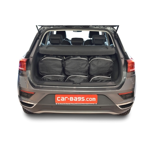 Car Bags V13001S VW T-Roc Bj- 17- tiefer Ladeboden - Reisetaschen Set- Auf Ihr Auto massgeschneidert- Das Original