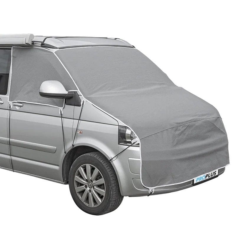 ProPlus Frontscheibenabdeckung für VW T5/T6 ProPlus Frontscheiben-Abdeckung -Vlies- fuer Volkswagen T5 und T6 – Thermo-Aussenabdeckung 610682V05