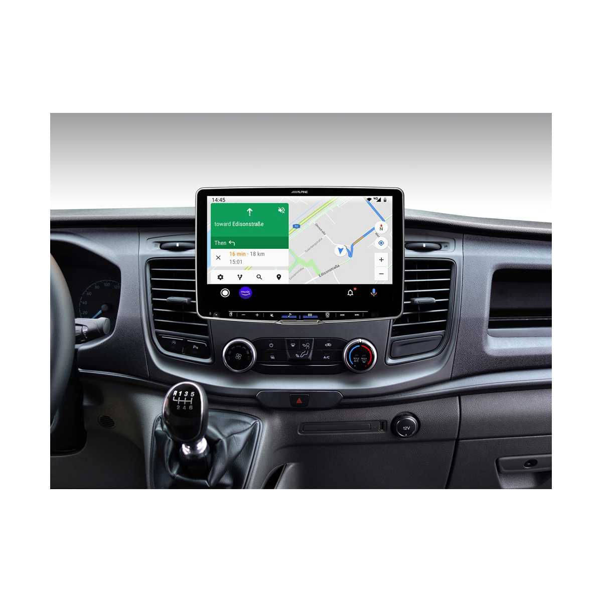 ALPINE HALO 11 Digital-Media-Station Ford Transit Custom ab Bj. 2018 iLX-F115TRA