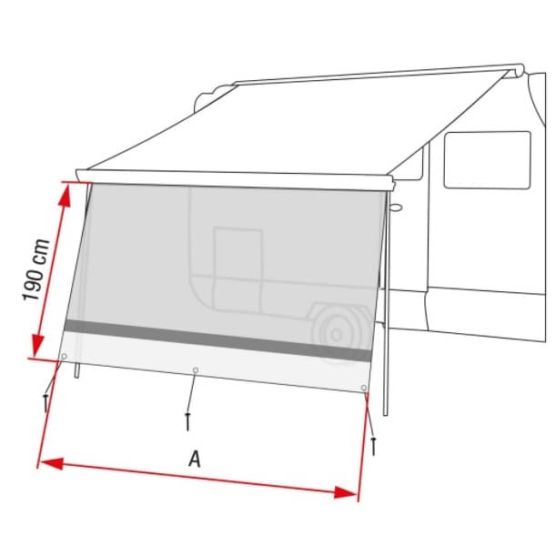 Vorderwand FIAMMA Sun View XL 325 cm Fiamma Art-Nr. 08184-11-