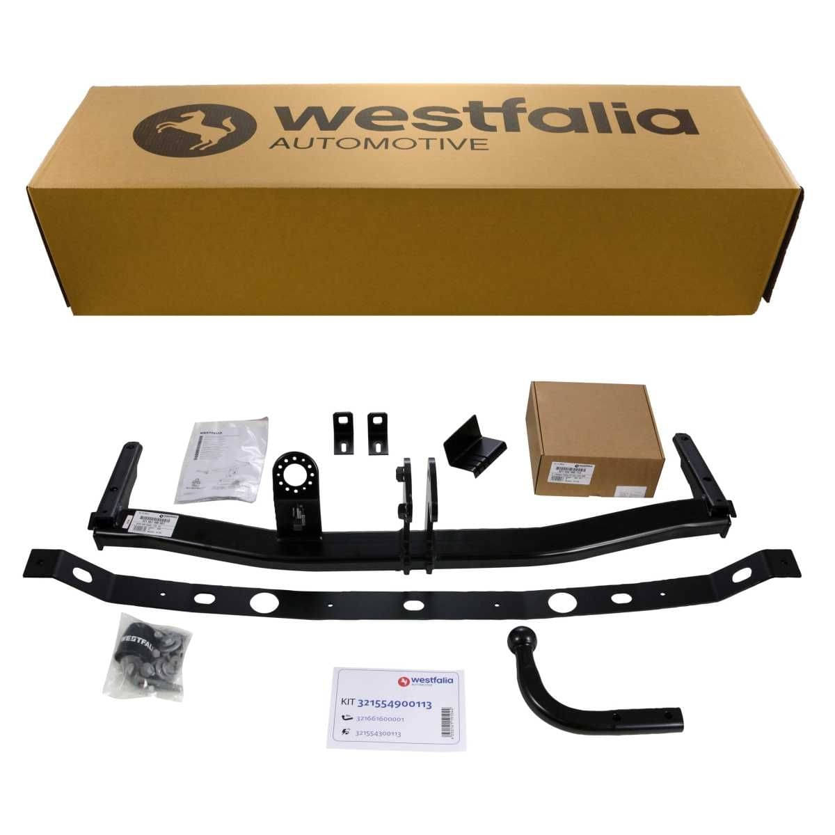 WESTFALIA Starre Anhängerkupplung VW Caddy III/IV (inkl. Maxi) 09/10-09/20 Set inkl. 13-pol. E-Satz Westfalia Starre Anhaengerkupplung fuer VW Caddy III - IV -inkl Life- Maxi- Alltrack- -BJ 09-2010-09-2020- - im Set mit 13-pol. fahrzeugspezifischem Elektrosatz - 321554900113
