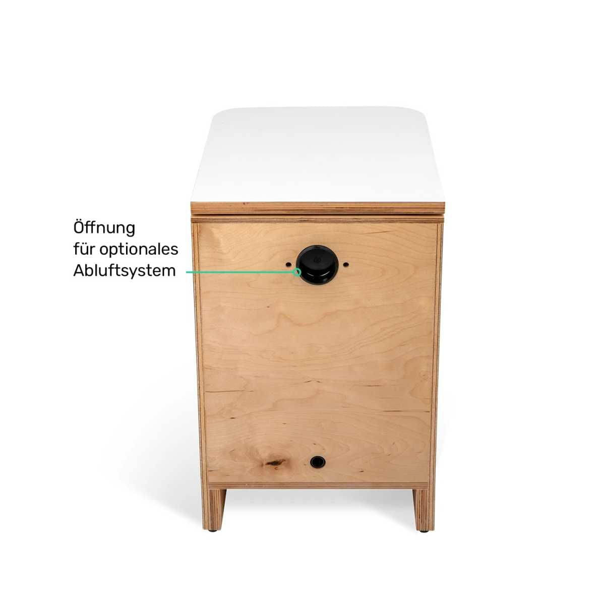 TROBOLO SilvaBlœm weiss Trenntoilette - H3XX1457E