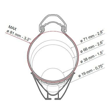 FIAMMA Carry-Bike VW T6 Fahrradtraeger fuer 3 Fahrraeder Modell 2023 02096-20-08831A01-98656N566