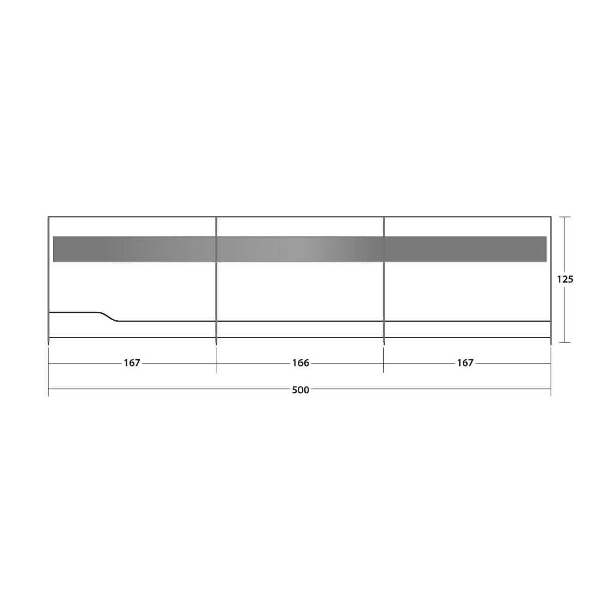 OUTWELL Windschutz 500 x 125 cm Grau - 111218