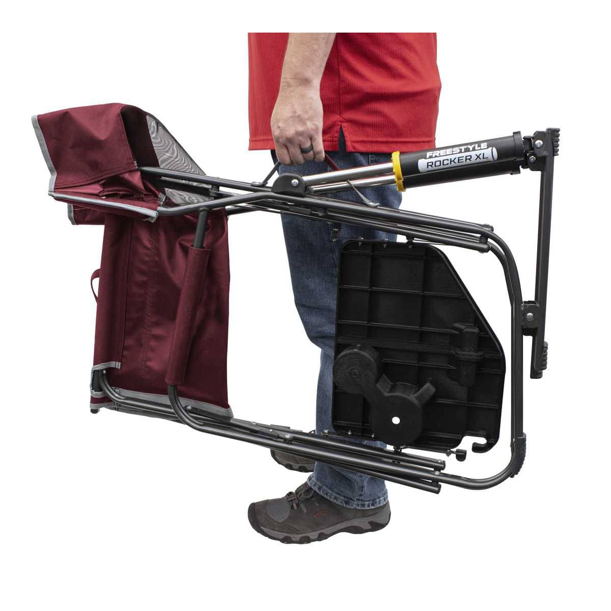 GCI faltbarer Schaukelstuhl Freestyle Rocker XL mit Seitentisch Cinnamon - 47172