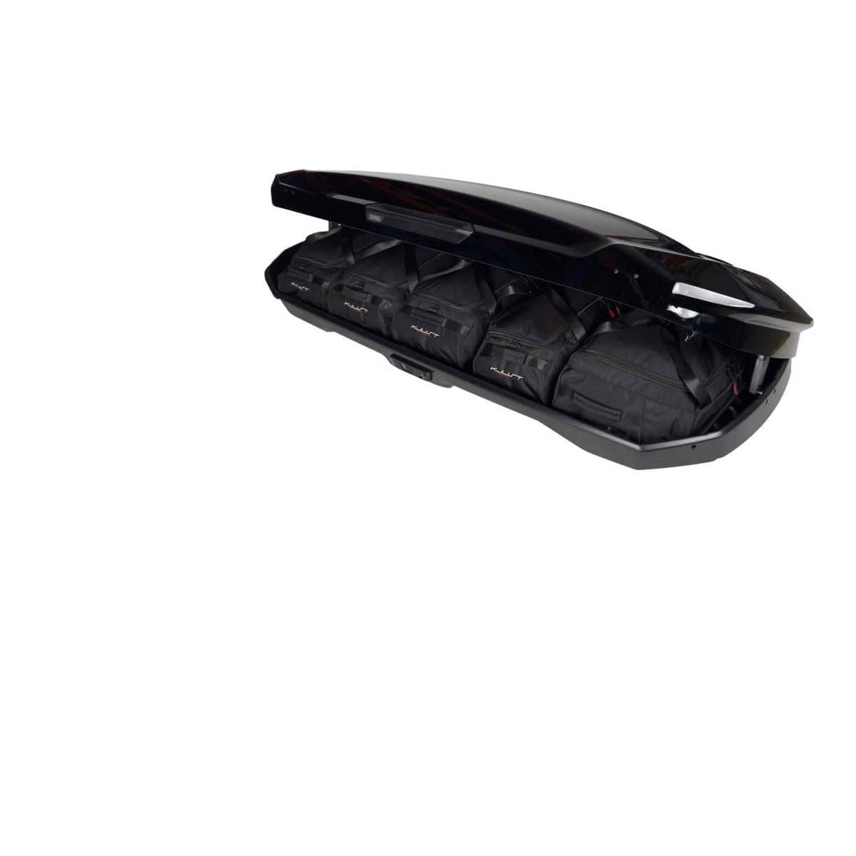 KJUST Dachboxen Taschen Set fuer Dachbox THULE MOTION 3 XXL LOW 5er-Set - 13239