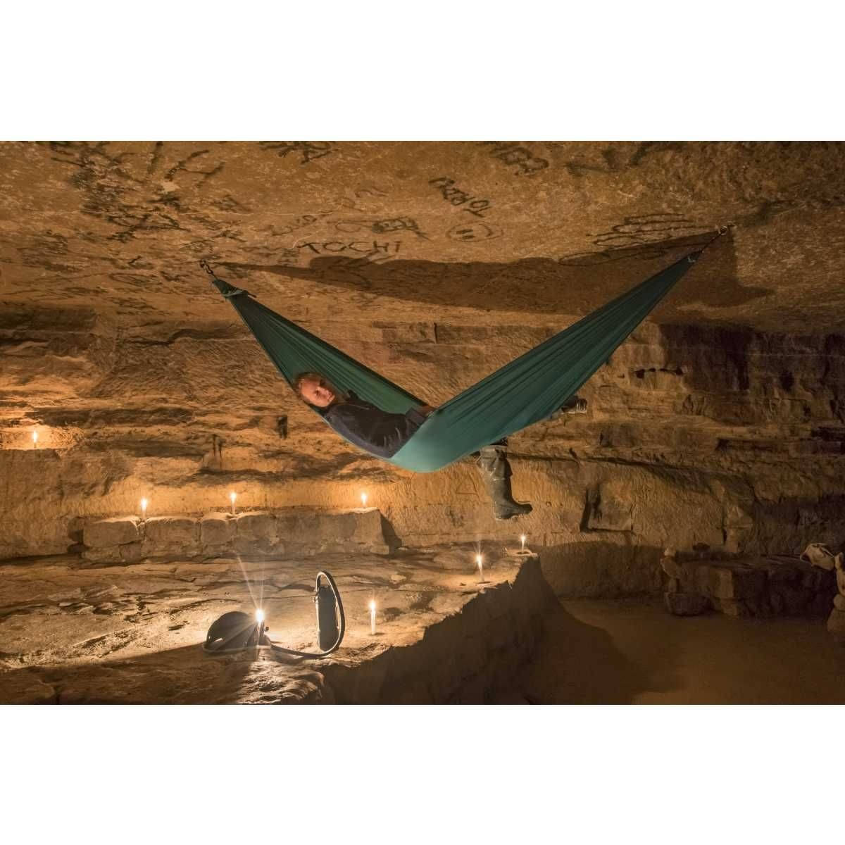 TICKET TO THE MOON Lightest Hammock Haengematte Forest Green inkl. Lightest Straps - TMLR51 TMLSTRAP