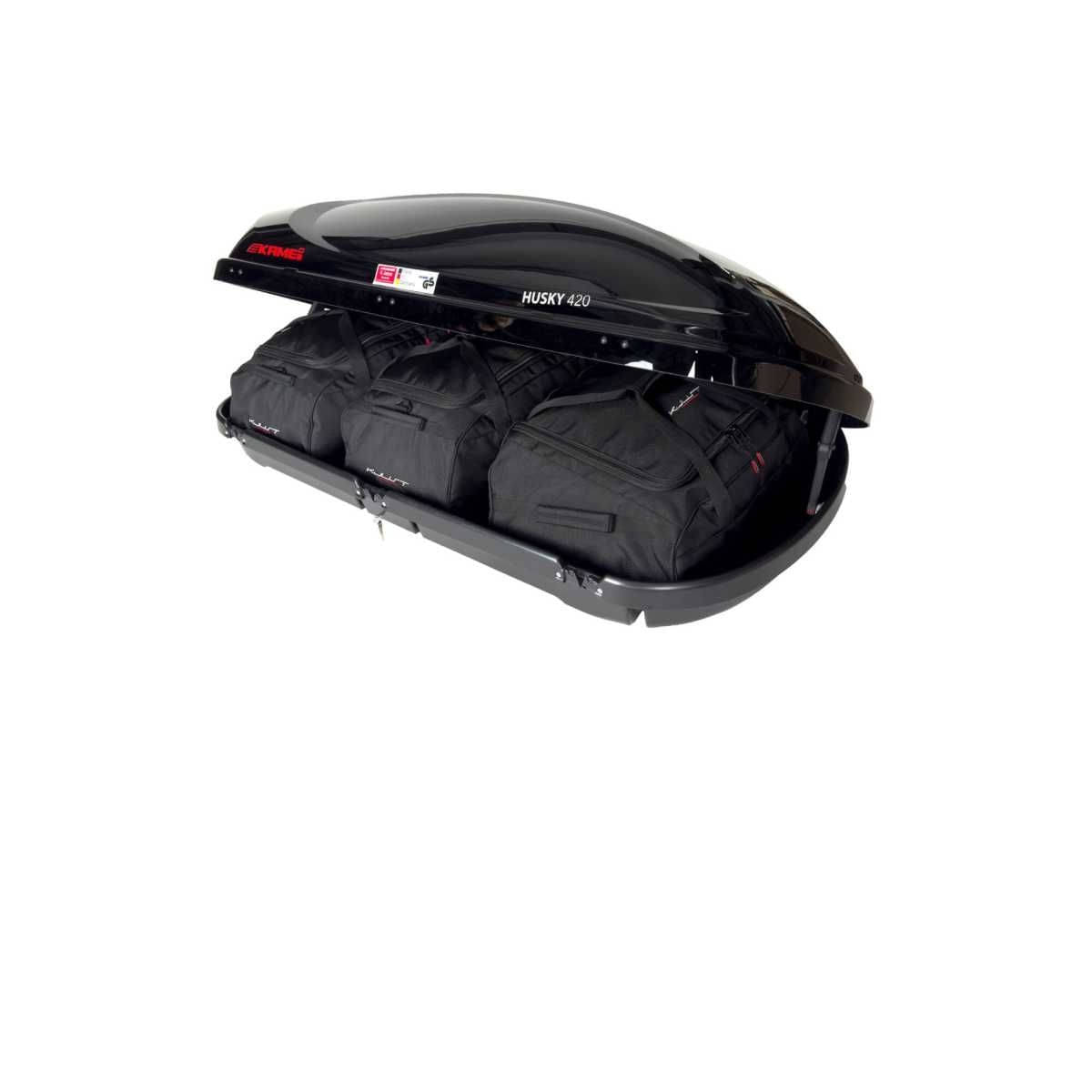 KJUST Dachboxen Taschen Set fuer Dachbox KAMEI HUSKY 420 3er-Set - 13131