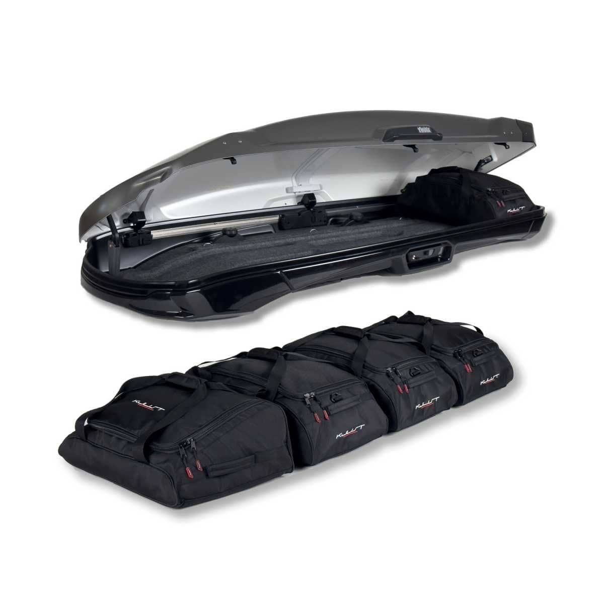 KJUST Dachboxen Taschen Set fuer Dachbox THULE VECTOR ALPINE 5er-Set - 13129