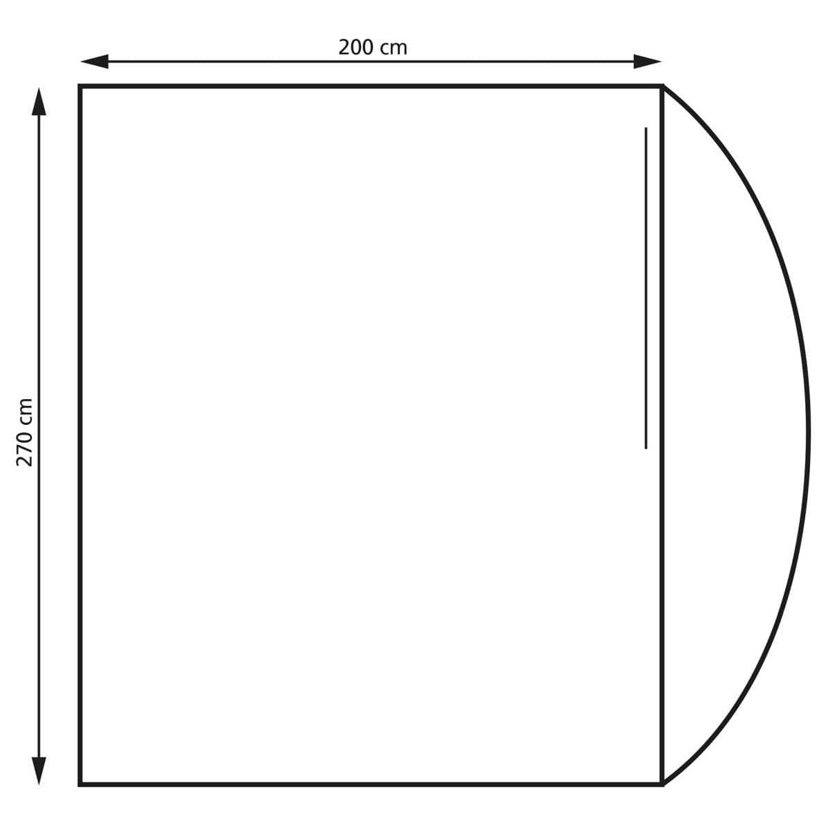 EuroTrail Bus-Vorzelt PISA Anbauhoehe 190 - 210 cm - ETCT0156