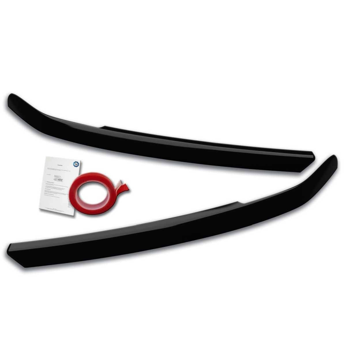 RDX Racedesign Scheinwerferblenden Boeser Blick fuer AUDI A6 4K C8 2F ab Bj. 2018 Schwarz Glaenzend - RDSB160-GZD