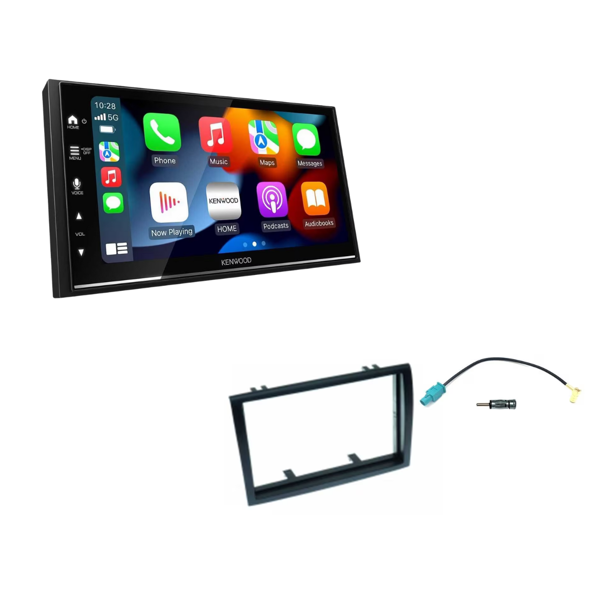 KENWOOD DMX7722DABS-CAMPER inkl- Installations-Kit ohne LFB fuer Fiat Ducato Serie 7 ab Bj. 2014-2022