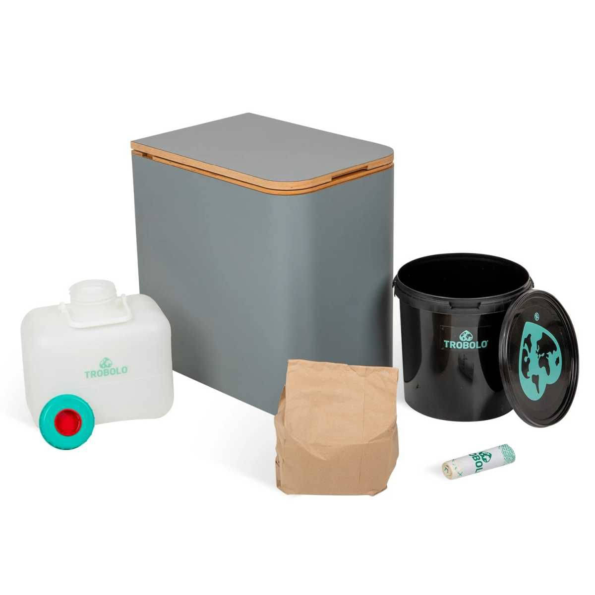 TROBOLO SilvaBlœm grau Trenntoilette - H3XX1457G