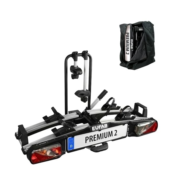 Fahrradträger EUFAB Premium II 11521 faltbar mit Tasche 2 er - geprüfte Retoure Fahrradtraeger EUFAB Premium II 11521 faltbar mit Tasche 2 er