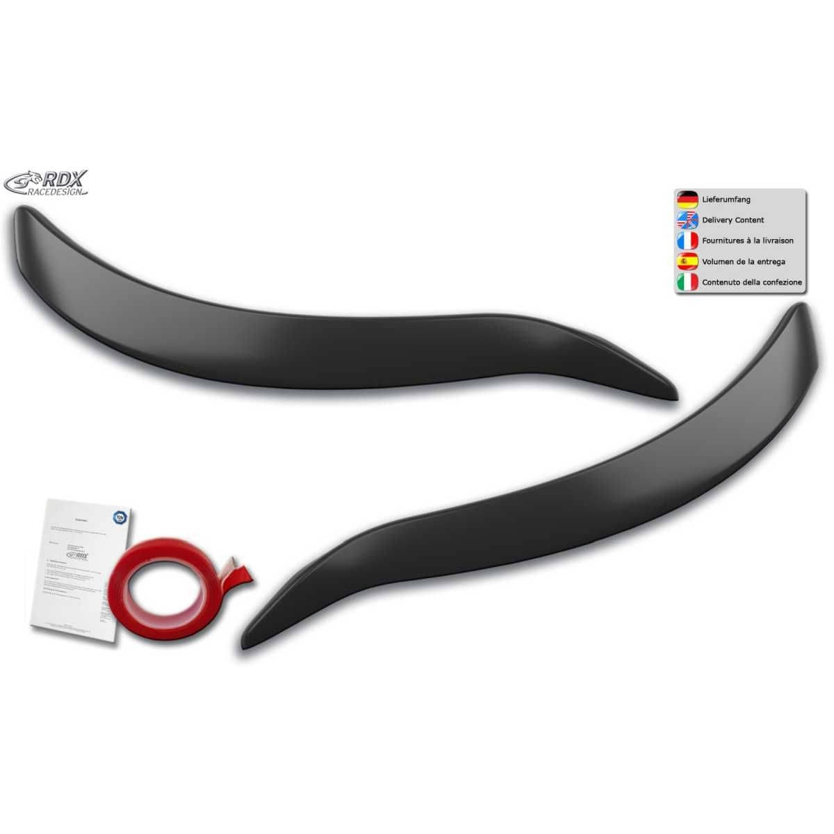 RDX Racedesign Scheinwerferblenden Boeser Blick fuer RENAULT Kadjar RFE Bj. 2015-2022 - RDSB195