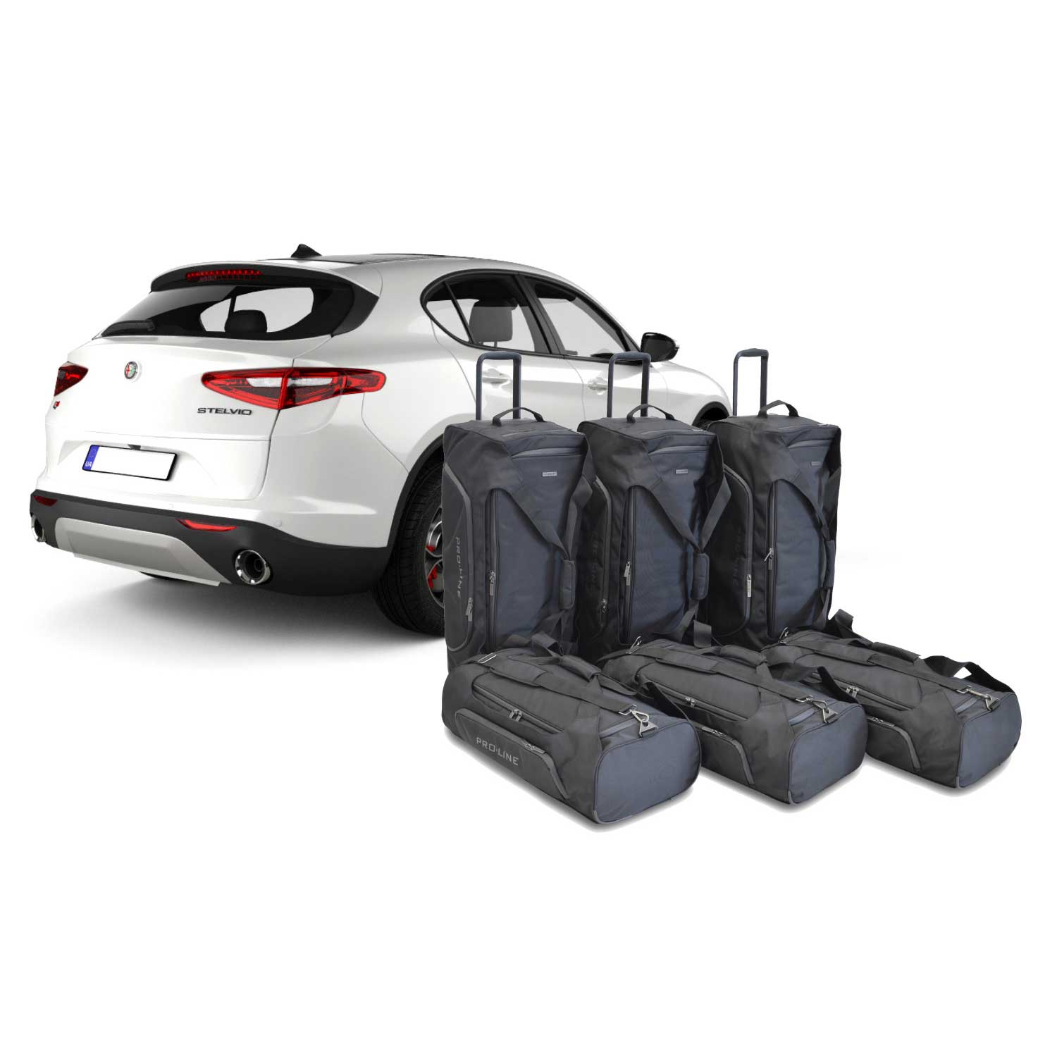 Car Bags Pro-Line A10202SP Alfa Romeo Stelvio Bj- 17- Reisetaschen Set- Auf Ihr Auto massgeschneidert- Das Original