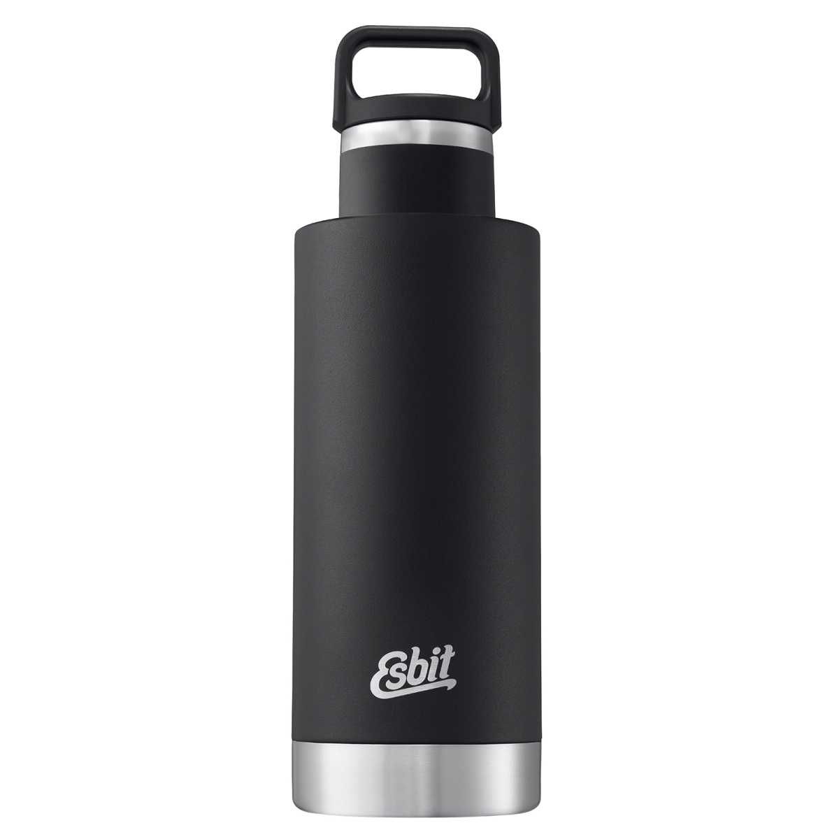 ESBIT Edelstahl Isolierflasche SCULPTOR 750 ml Schwarz -Standard Mouth- - IB750SC-BK