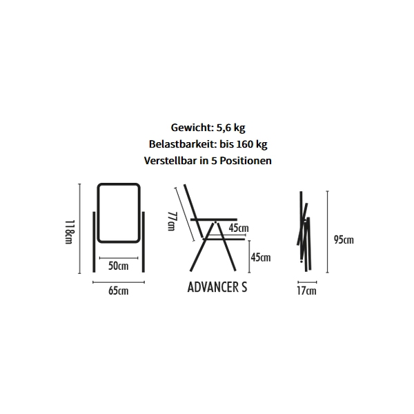 Set 1 Tisch WESTFIELD Moderna Tisch 120 x 80 cm - Avantgarde Series - 101-750 und 4 Stuehle WESTFIELD Advancer S Stuhl anthracite grey - Performance Series - 201-886 AG